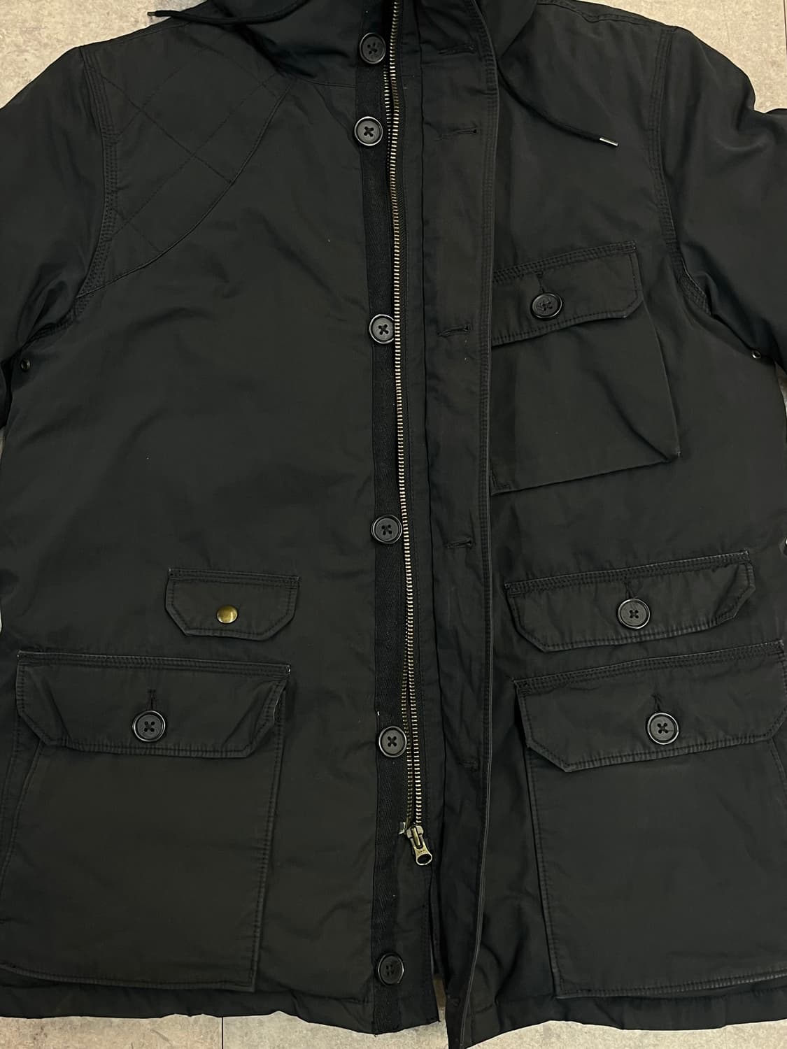 리바이스 후드 덕다운 자켓 블랙 M #csz2321 상품이미지5