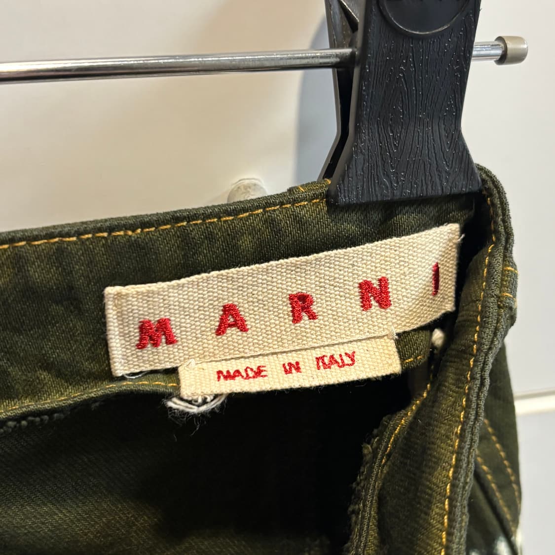 마르니 Marni 카키올리브 미디 타이다이 미디스커트 상품이미지2
