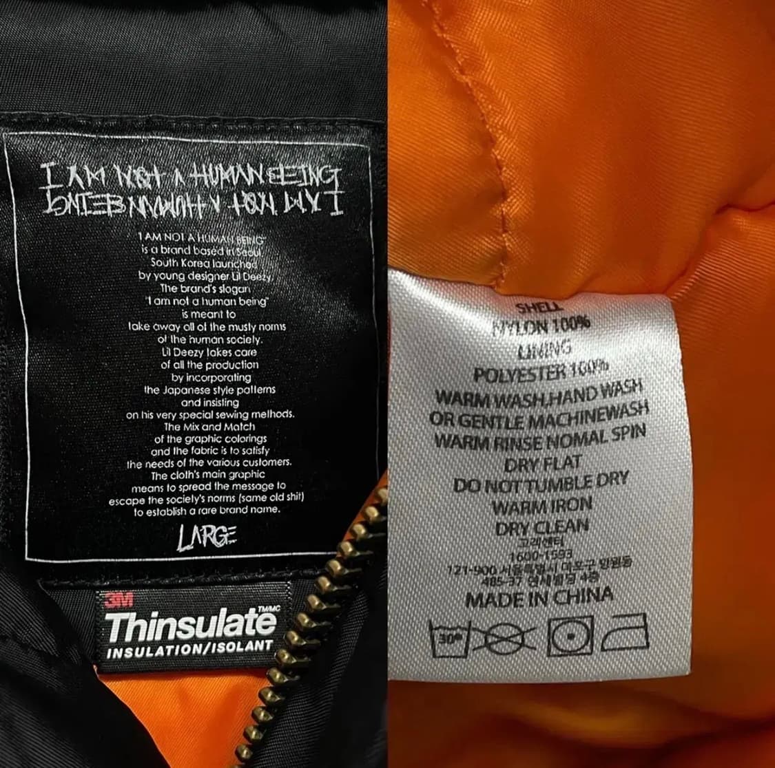 아임낫어휴먼비잉 NB3 헤비 항공점퍼 상품이미지7