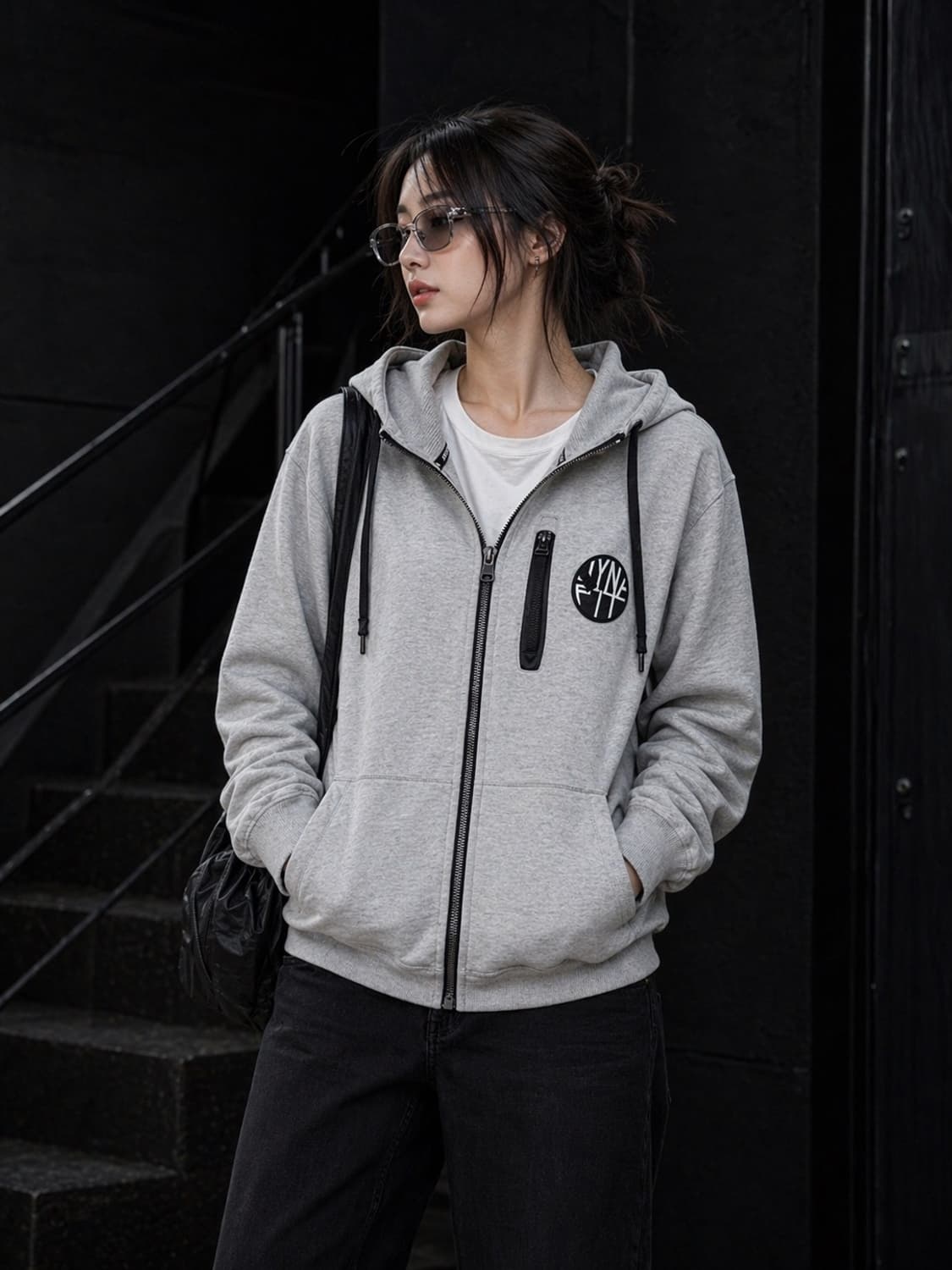 DYNAFIT 다이나핏 테크 집업 후드 (라이트 그레이) 상품이미지1