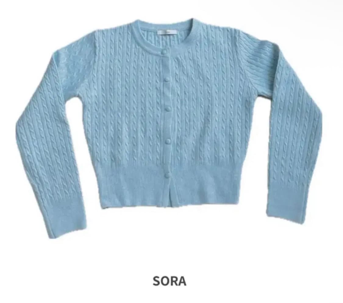 에이블리 운운 꽈배기 봄 데이트룩 여리 가디건 상품이미지2