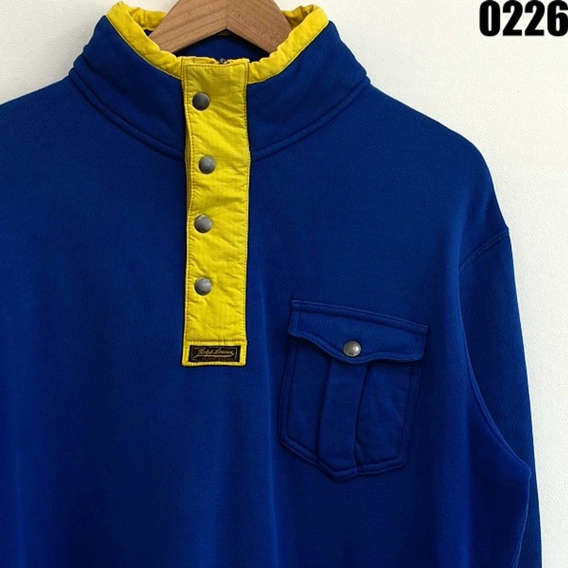 폴로 랄프로렌 하프버튼 배색 스웨트셔츠 L 0226  상품이미지3