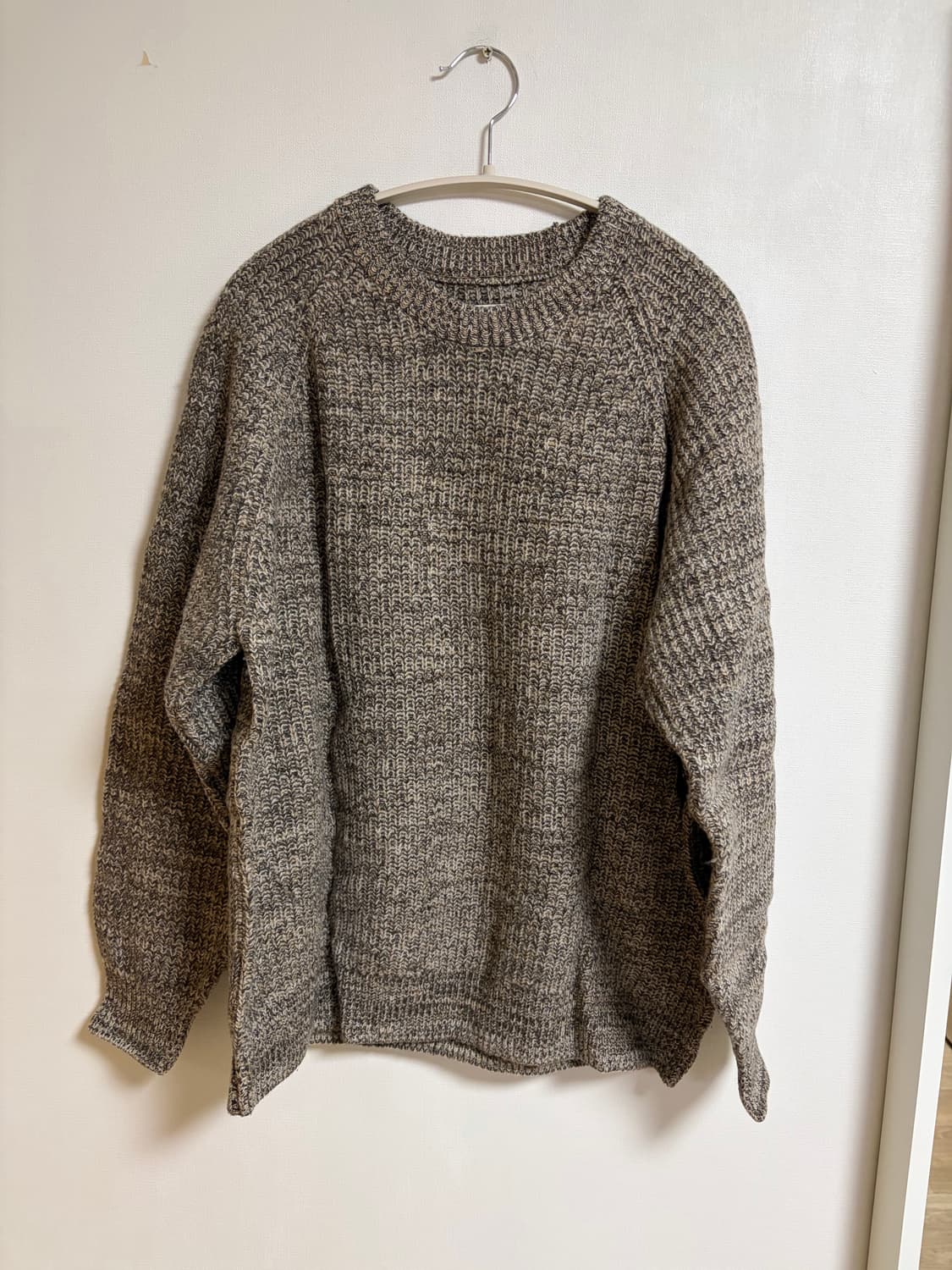 [M]24fw 카키스 울 니트 브라운 상품이미지2