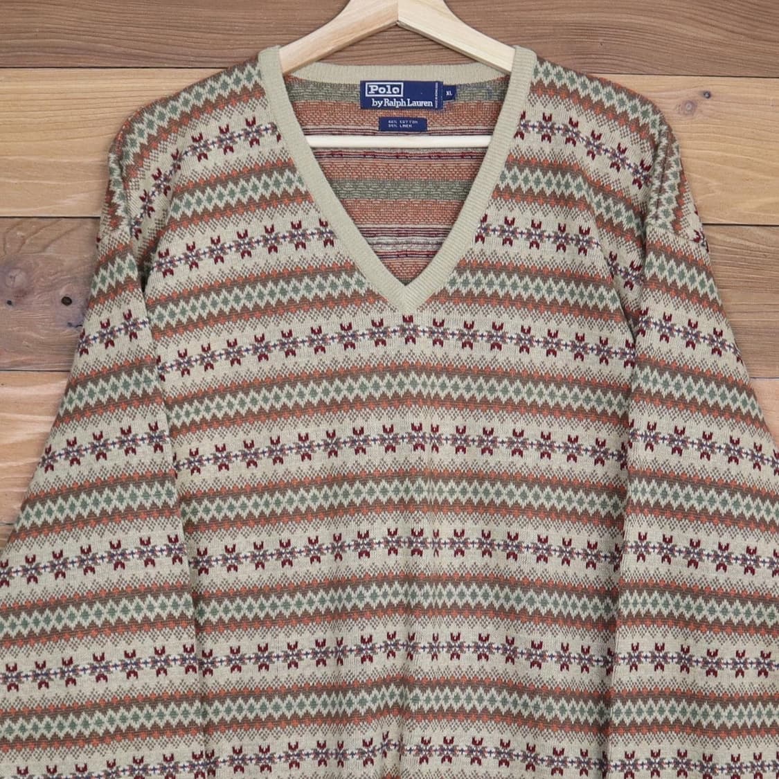 폴로 페어아일 브이넥 니트   상품이미지2