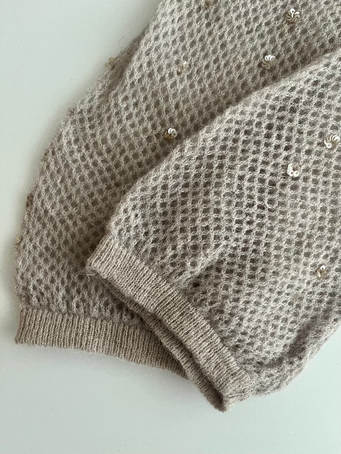 L) 90s 막스마라 알파카 니트 베이지 상품이미지5