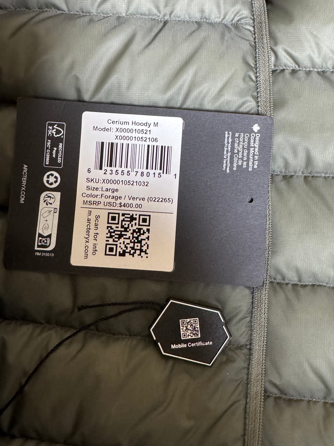 (L)아크테릭스 세륨 포리지 베르베 상품이미지2