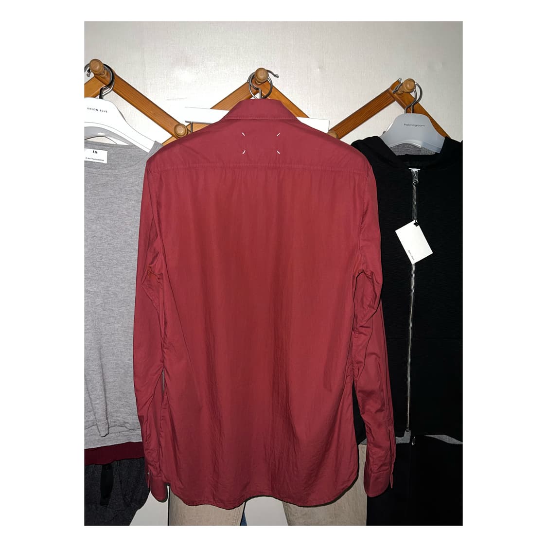 Margiela burgundy shirts 48 상품이미지2