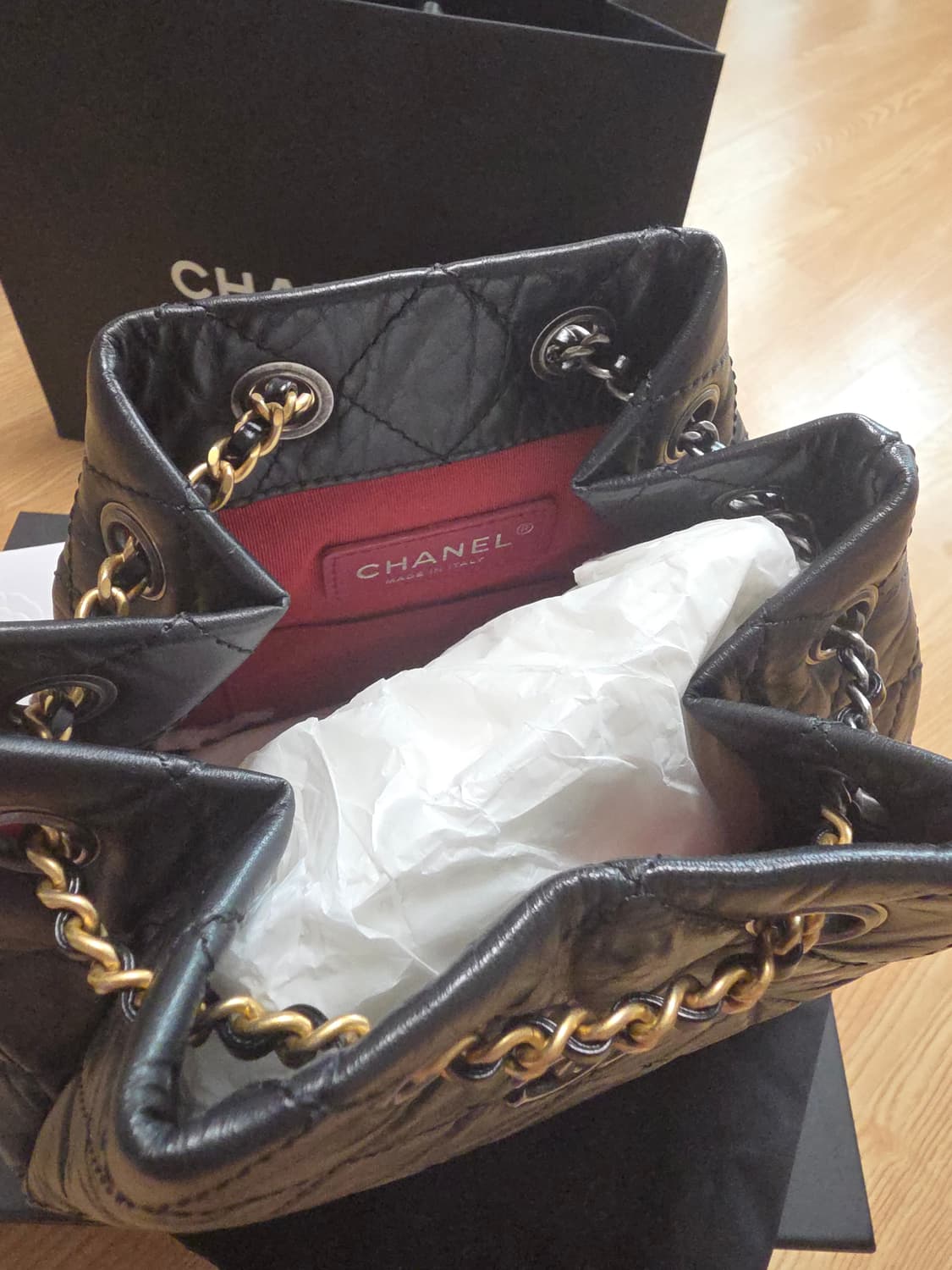 샤넬 가브리엘 백팩 미듐 블랙 상품이미지3