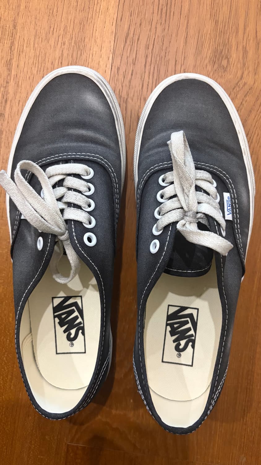 반스 신발 어센틱 워시드 블랙 상품이미지2