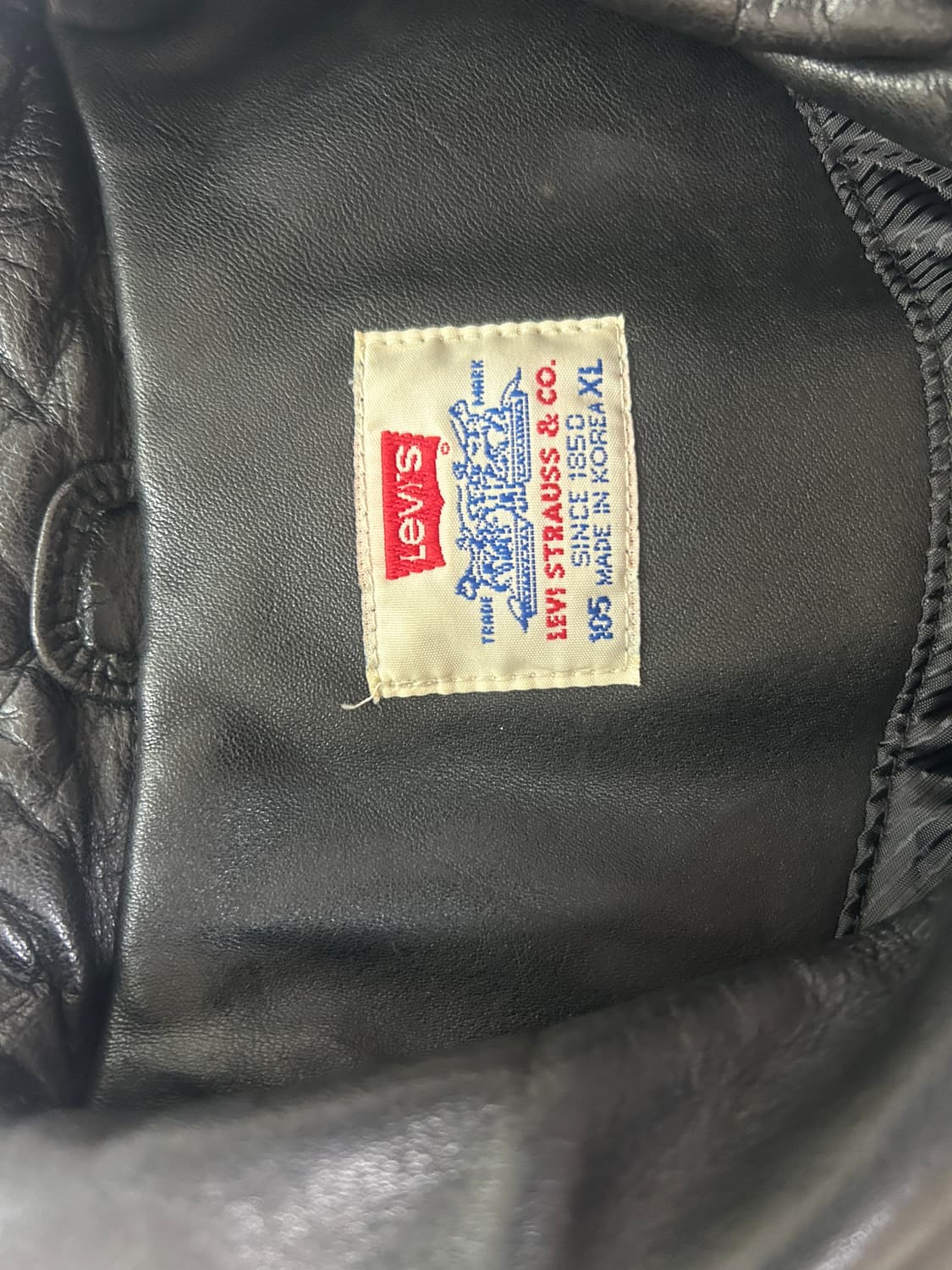 90s 리바이스 레더 트러커 상품이미지2