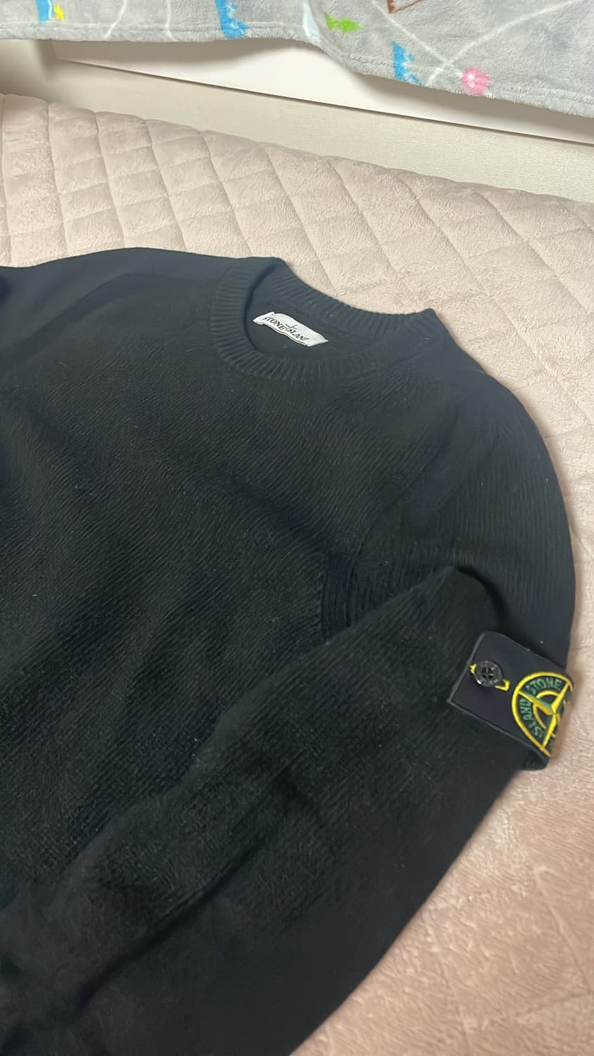 스톤아일랜드 램스울 니트 맨투맨 블랙M 상품이미지1