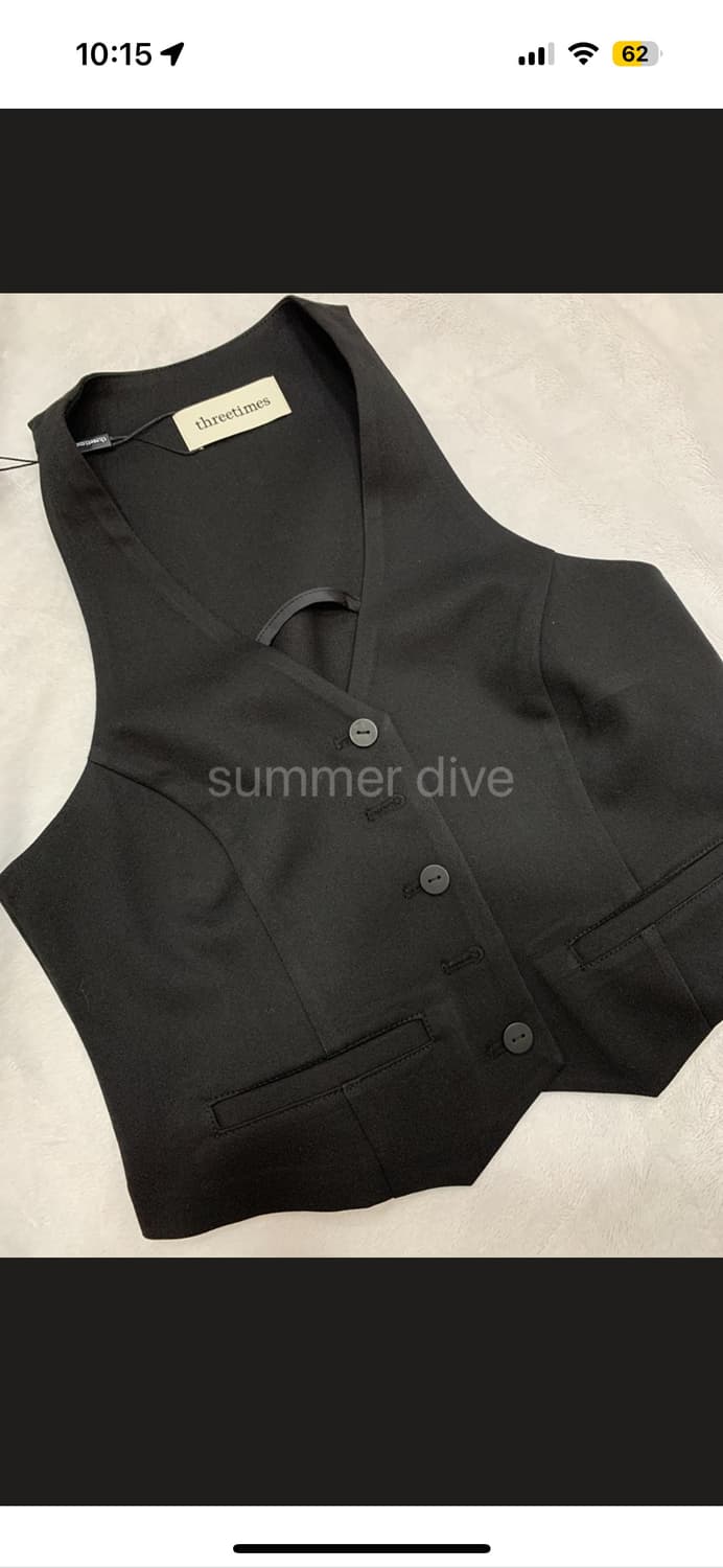 Threetimes claire suit vest s 상품이미지3