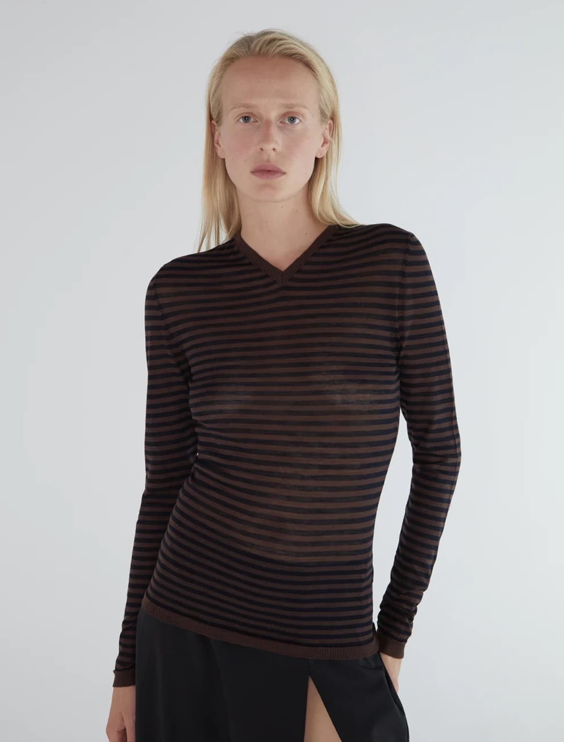 [S]팔로마울 Iglú 스트라이프 니트/브라운 상품이미지9