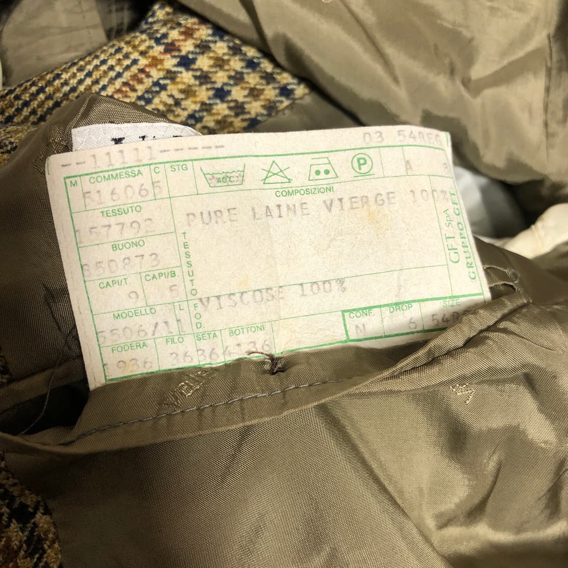 발렌티노 체크 블레이저 자켓 L 상품이미지7