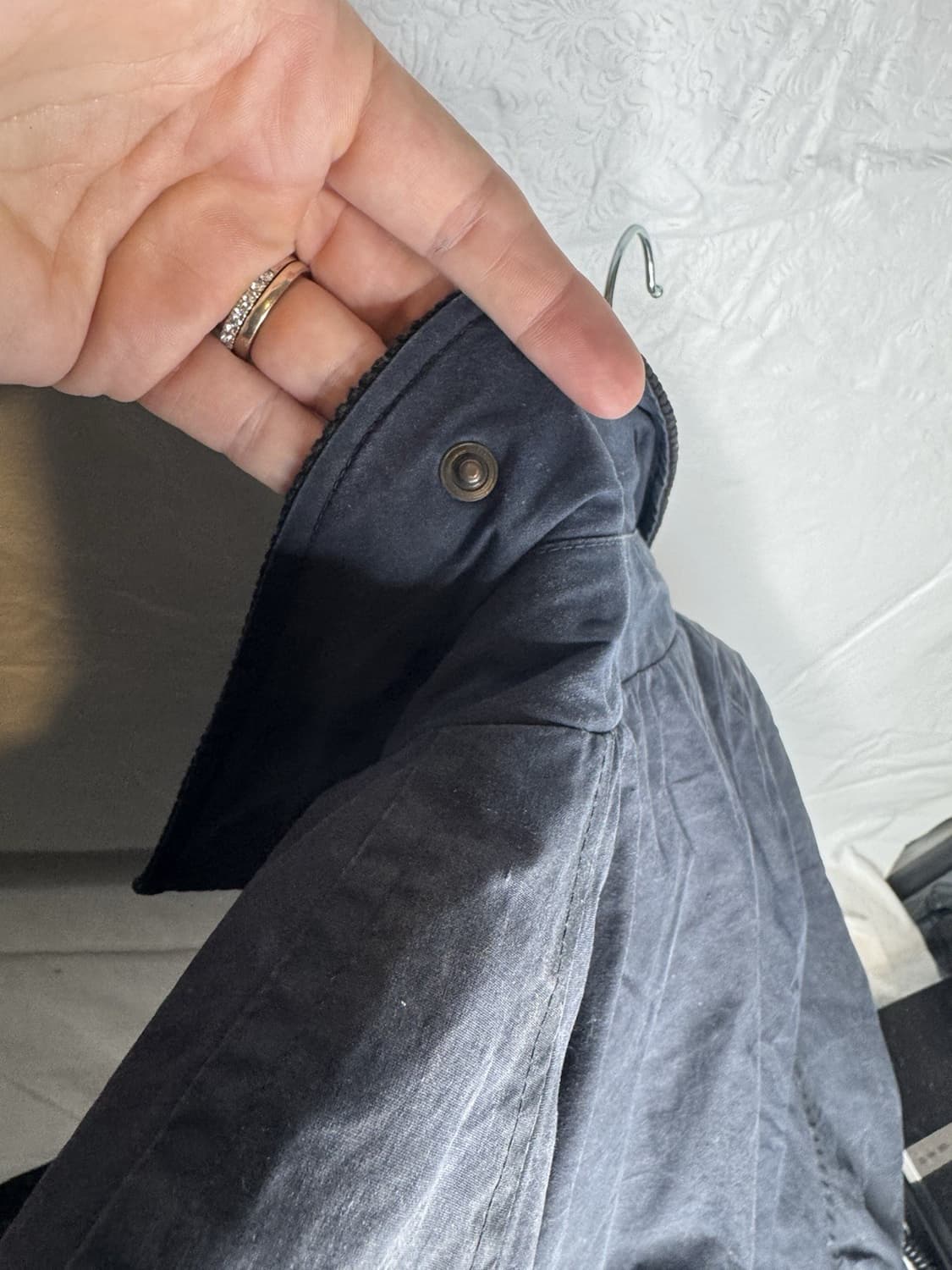 90s 버버리 왁스드 헌팅 자켓 네이비 상품이미지3