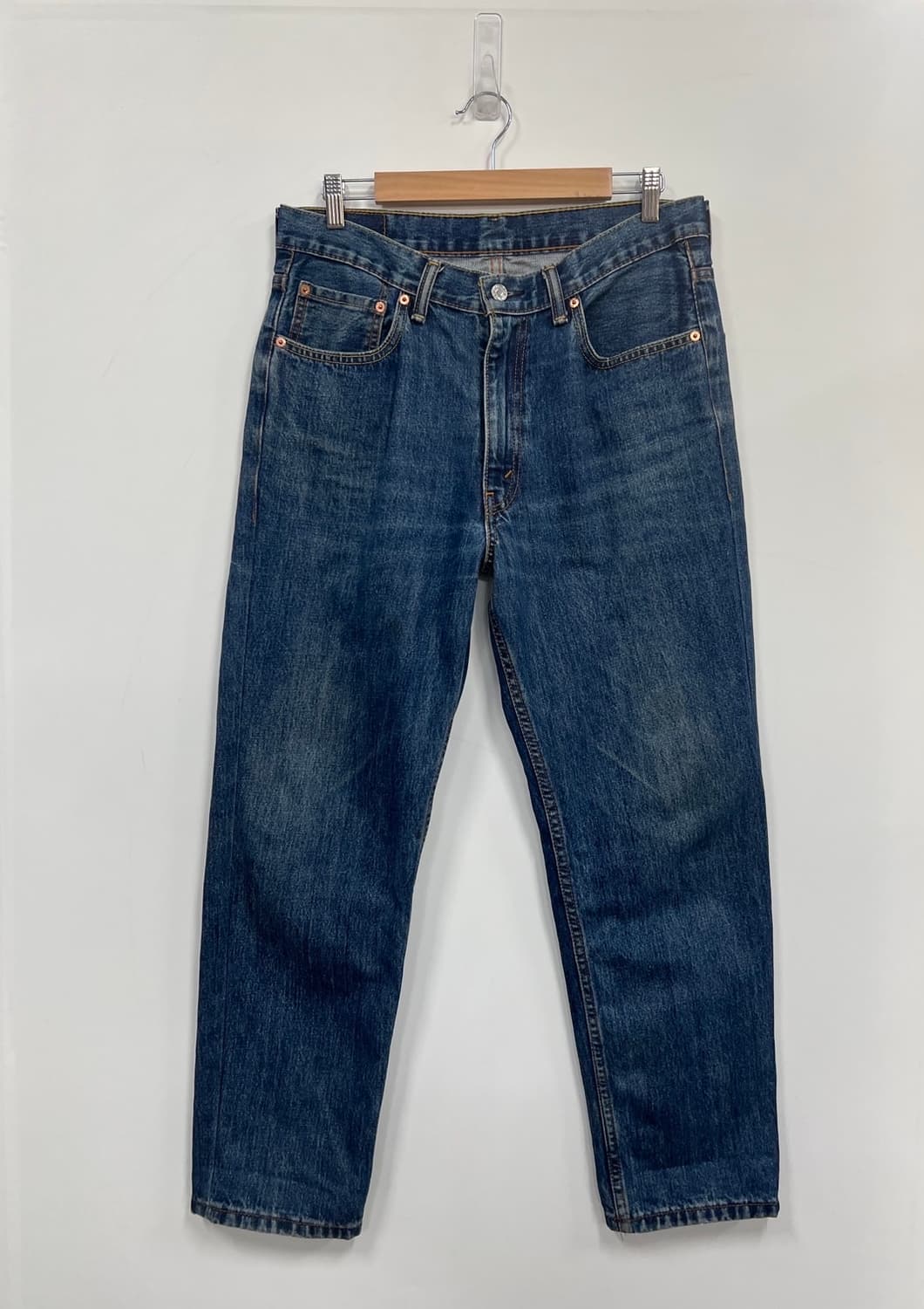 리바이스 550 릴렉스드 테이퍼드 진청 데님 팬츠 상품이미지7