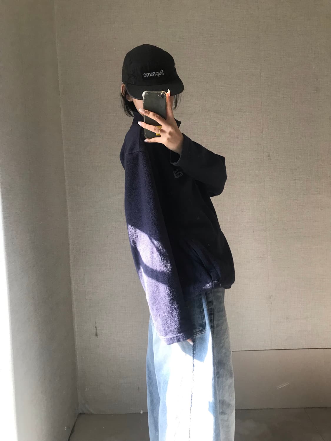 노페 네이비 후리스 상품이미지3