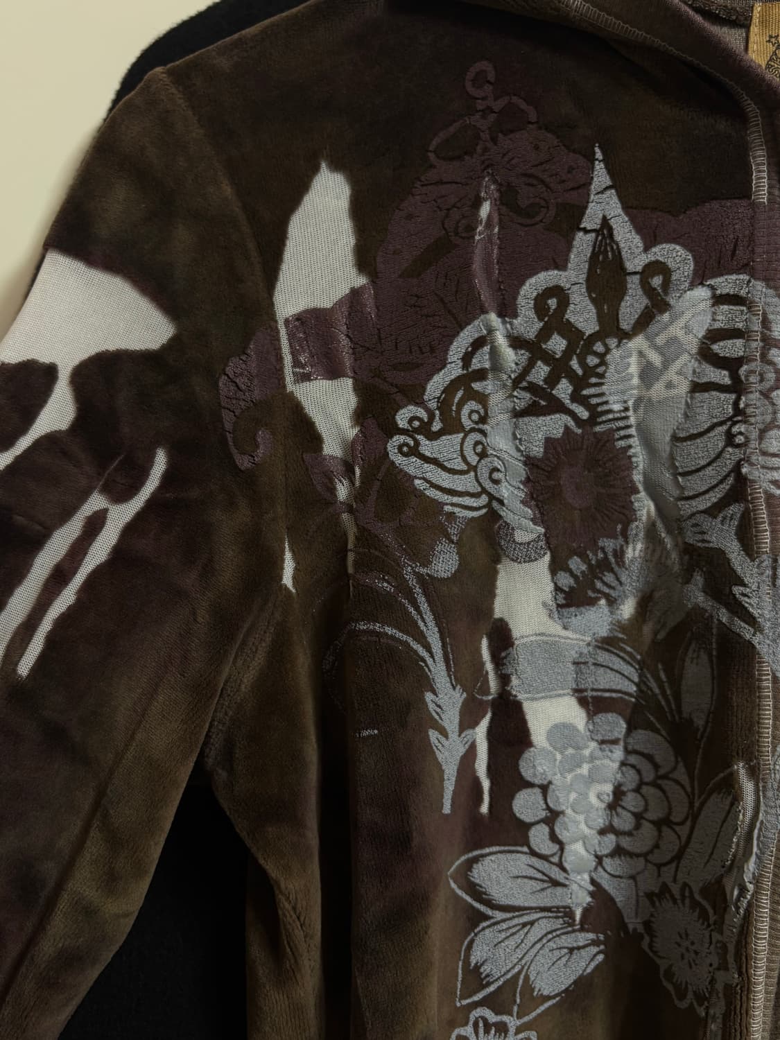 스키니미니 데드스탁 벨벳 후드집업 상품이미지1