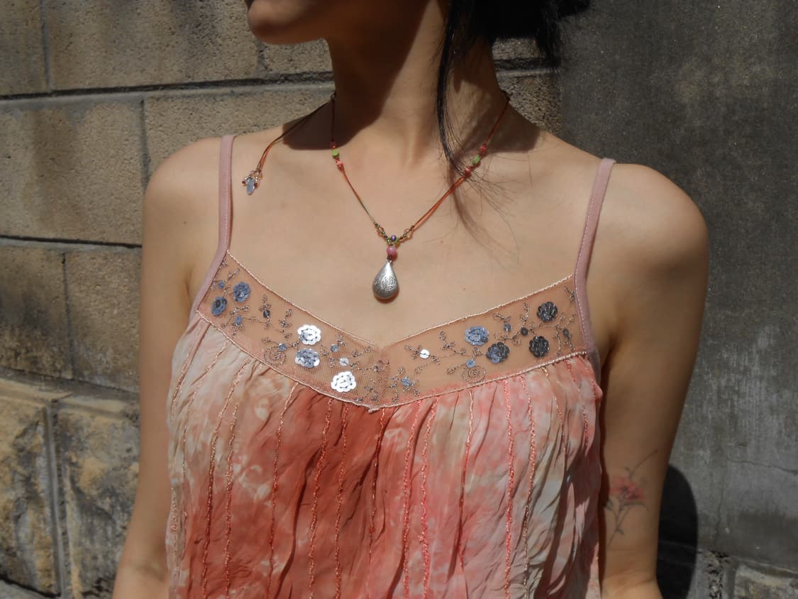 팅커벨 코랄 스팽글 슬립 상품이미지3