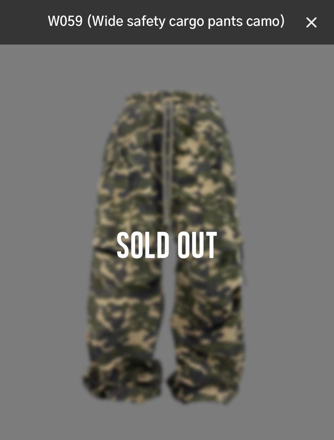 wapworks w059 세이프티 카고 팬츠 카모 상품이미지1