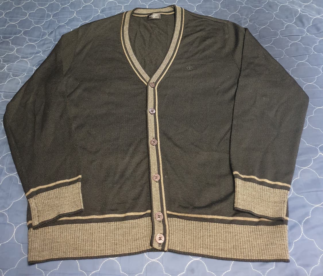 (빈티지) 갤럭시 브이넥 클래식 가디건 다크그레이 (100) 상품이미지1