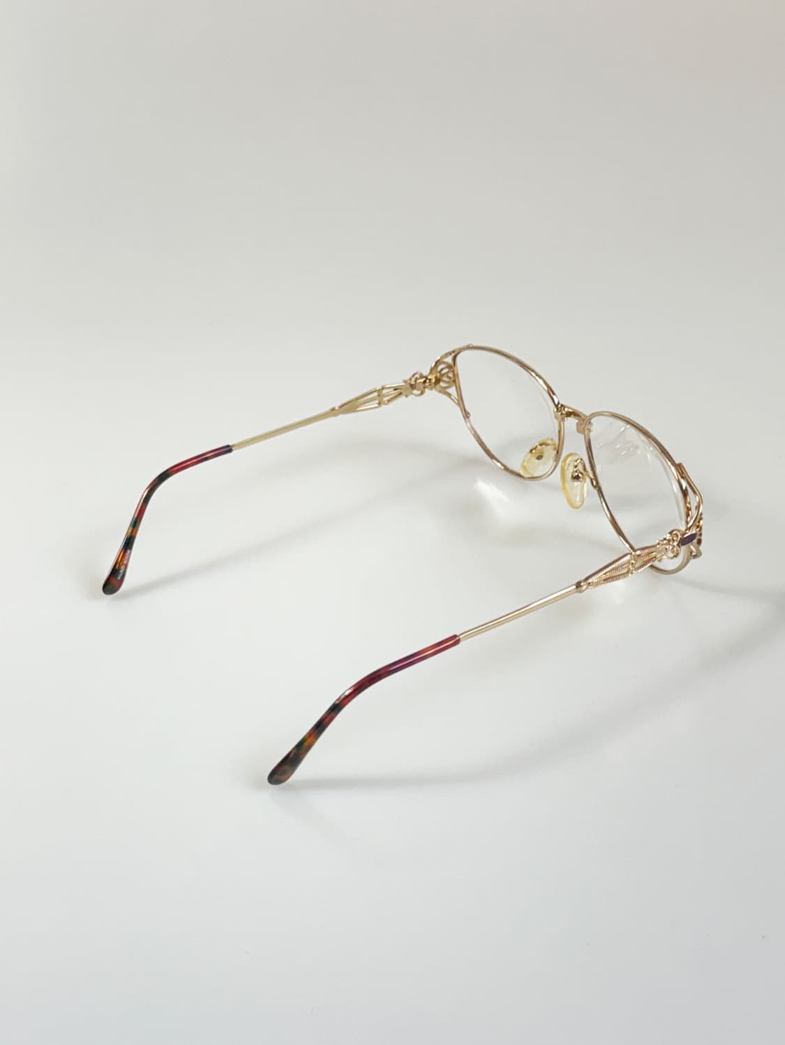 90s 유로피안 골드 레오파드 오벌 프레임 빈티지 안경 상품이미지5