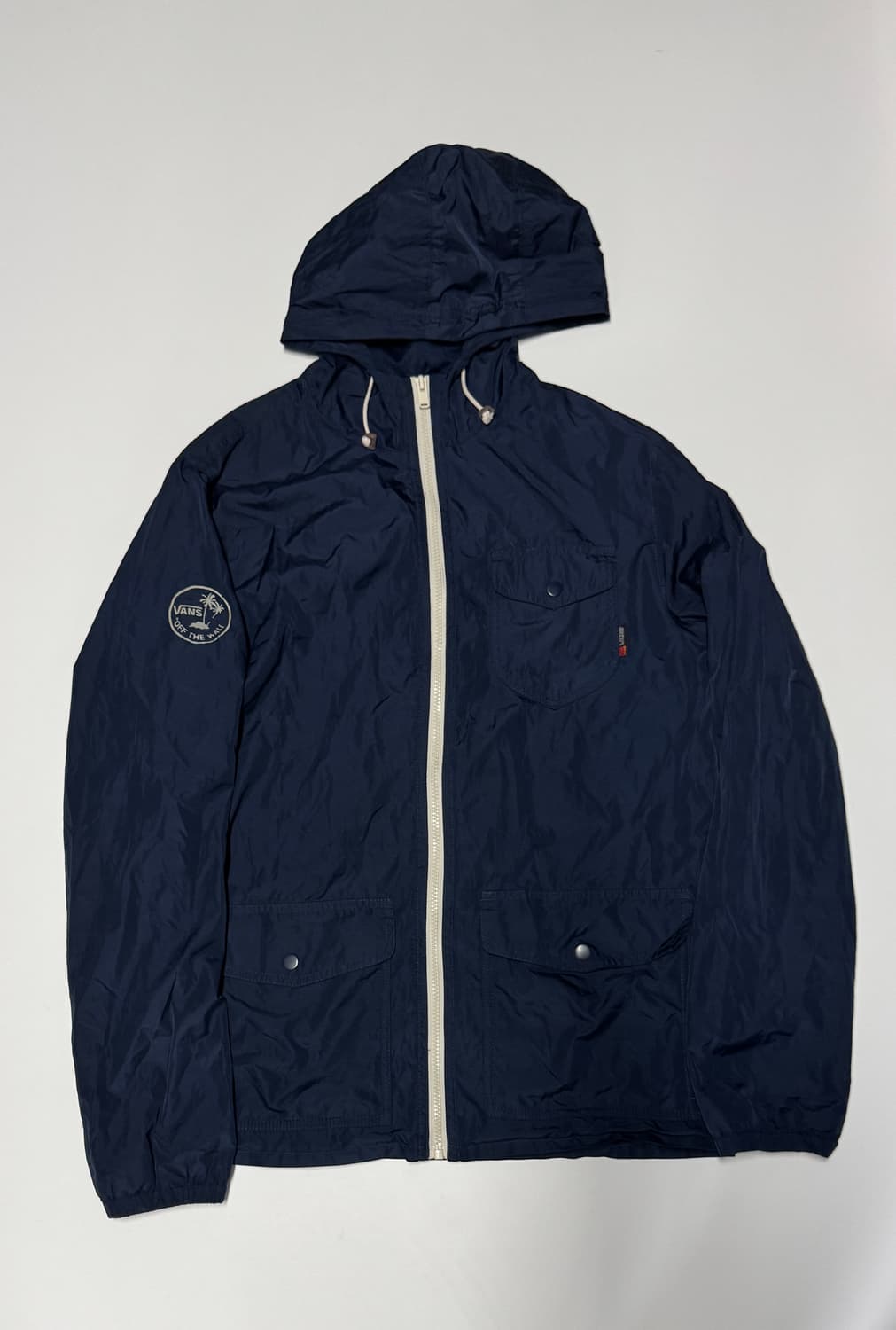 반스 Vans 올드스쿨 후드 바람막이 자켓 L ~ M 네이비 상품이미지1