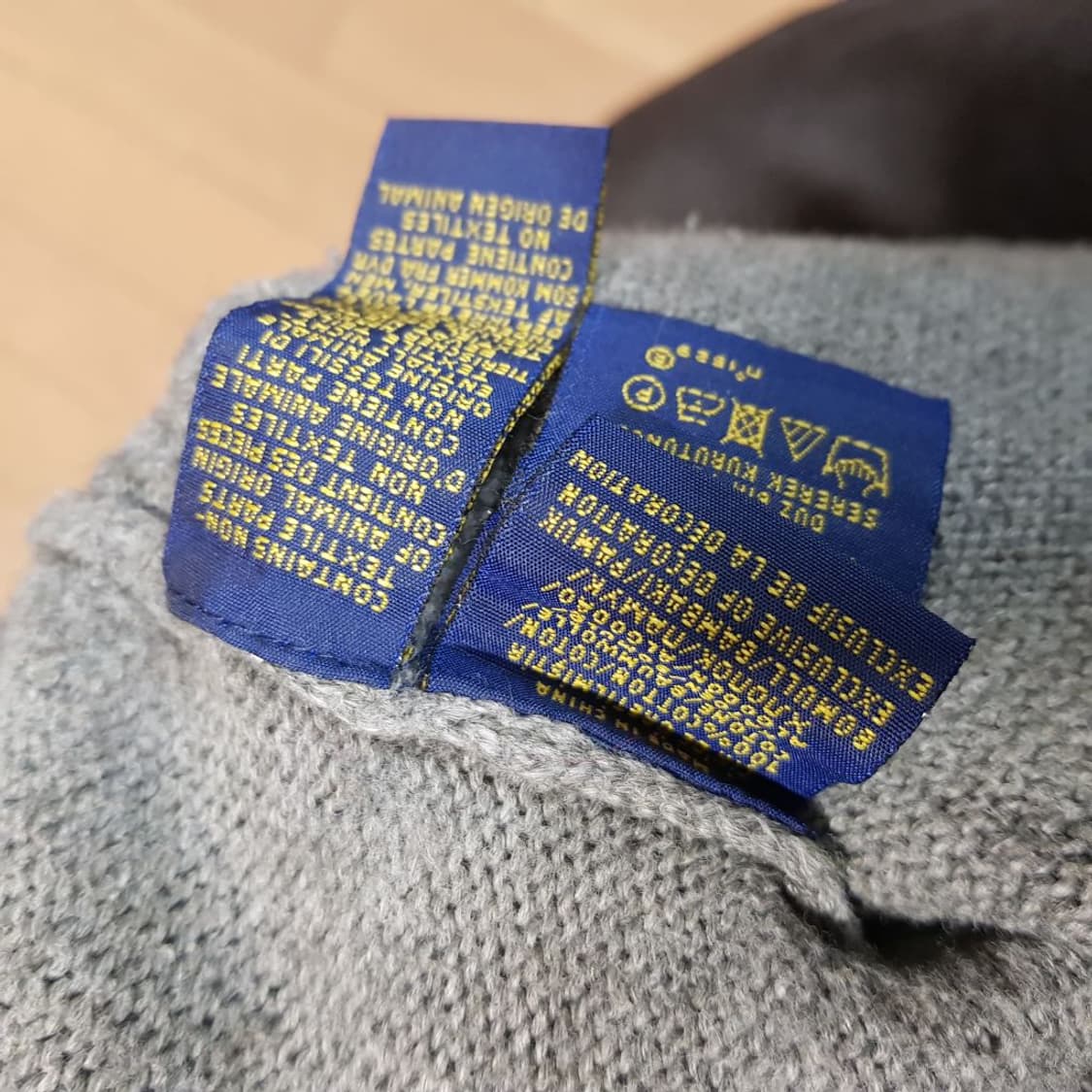 L / 폴로 랄프로렌 반집업 그레이 면니트/2도도/ 상품이미지4