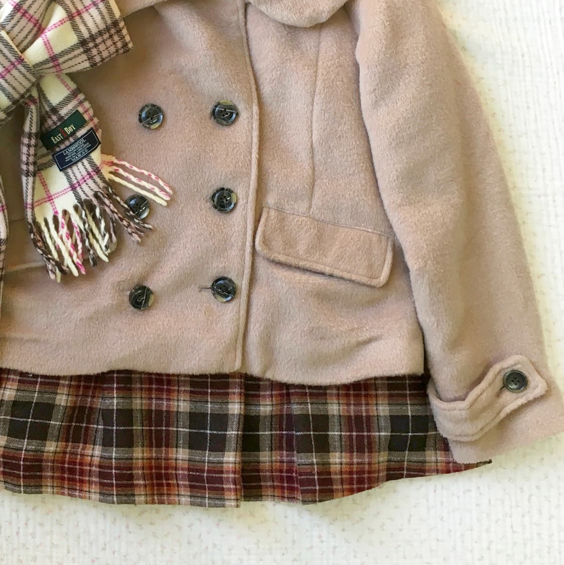 JPN/ 만두카라코트 숏코트 라떼코트 모리걸코트 상품이미지3