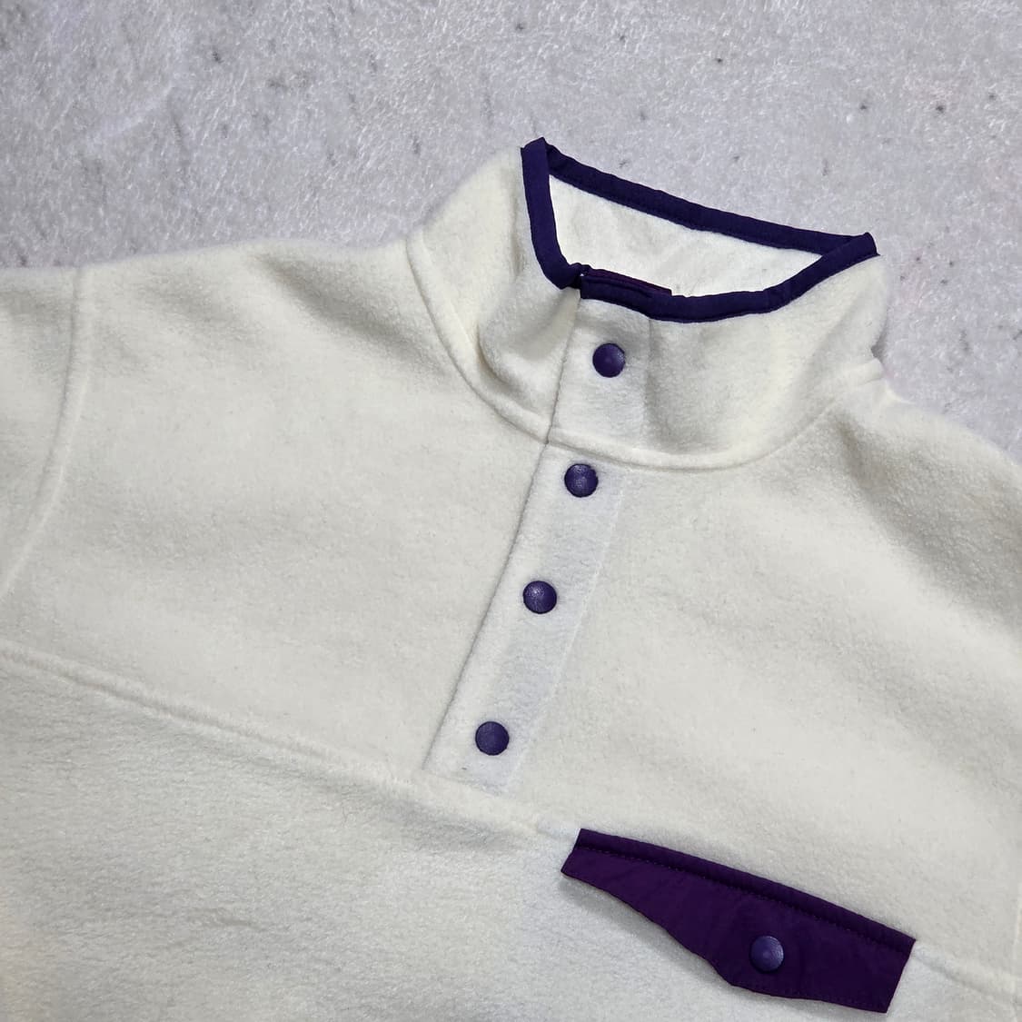 빈티지 신칠라 스타일 스냅 후리스 상품이미지2