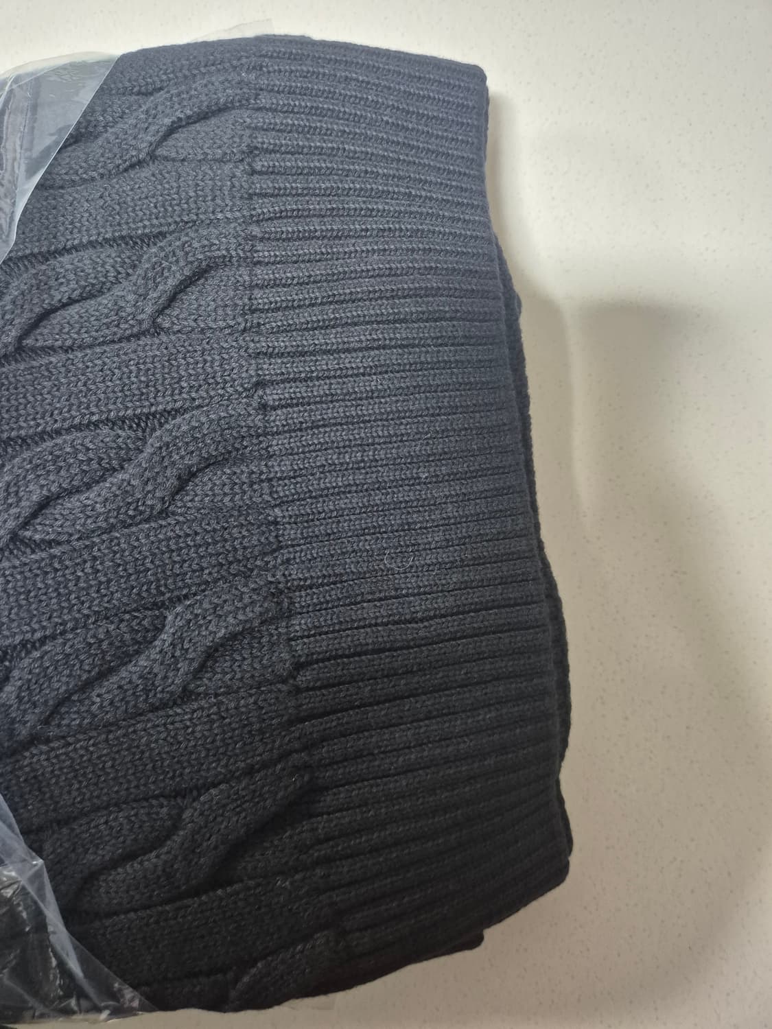 폴로 꽈배기 풀집업 블랙 L 105 (새상품) 상품이미지5