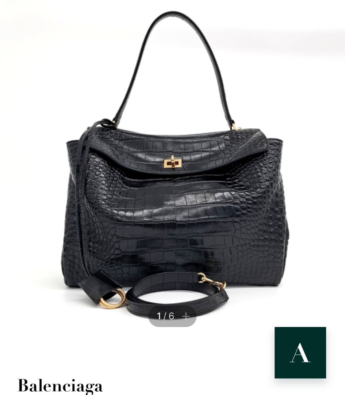 발렌시아가 로데오 미디엄 크러커다일 상품이미지2