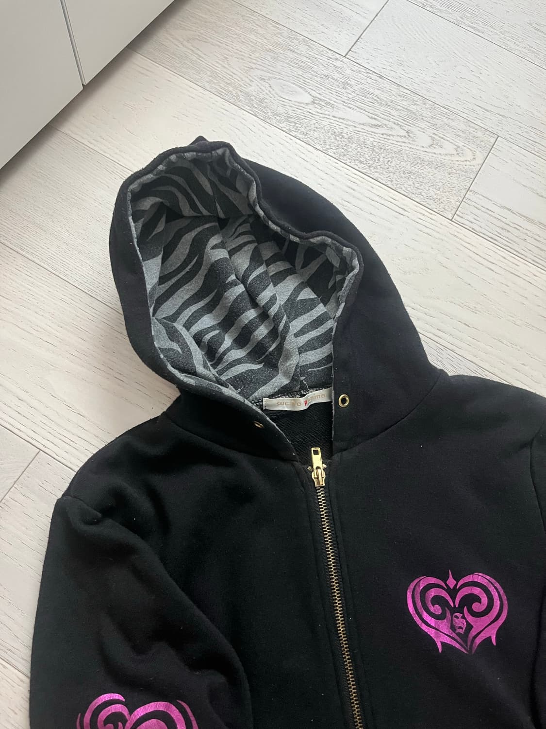 sucure pomme 핑크 날개 후드집업 상품이미지4