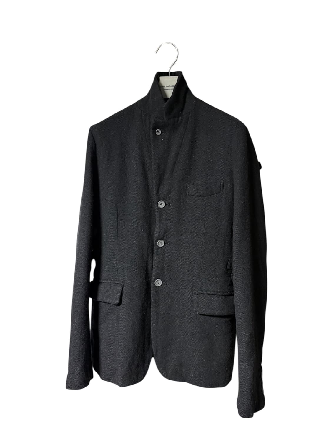 꼼데가르송 블랙 울 버틀 디테일 자킷 상품이미지3