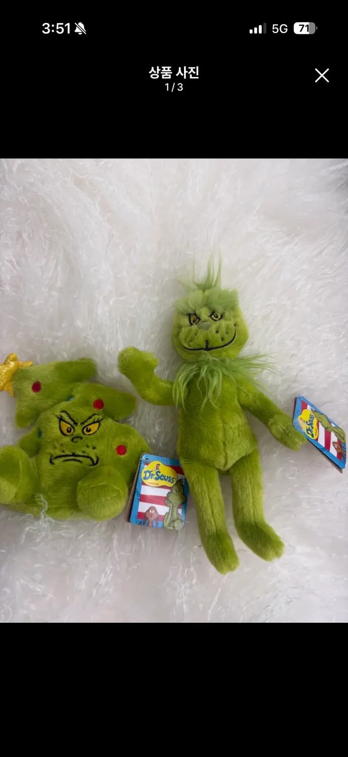 그린치 인형 해외직구 (DR.seuss 정품) 상품이미지1