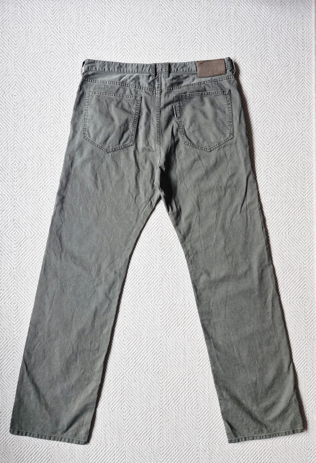 포터리 가먼트 워시드 스트레이트 팬츠 카키 상품이미지5