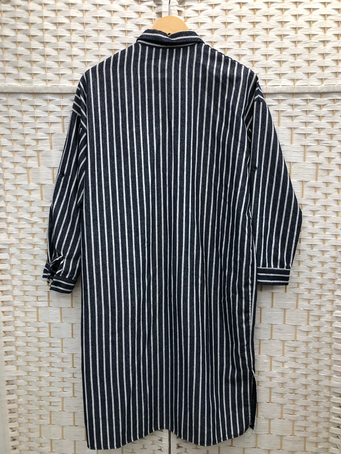 스트라이프 롱 셔츠 상품이미지4