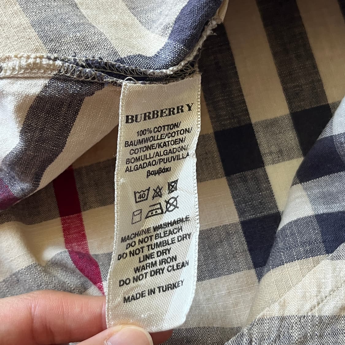 BURBERRY Beige Check one-piece  상품이미지9