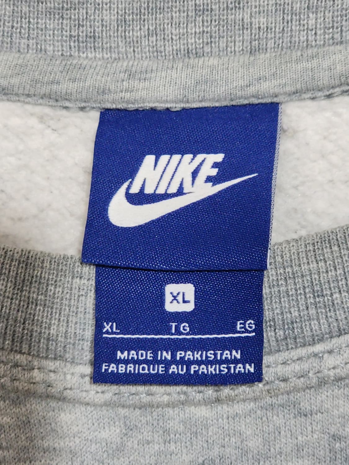(XL) 나이키 스우시 맨투맨 그레이 기모 스웨트 티셔츠  상품이미지3