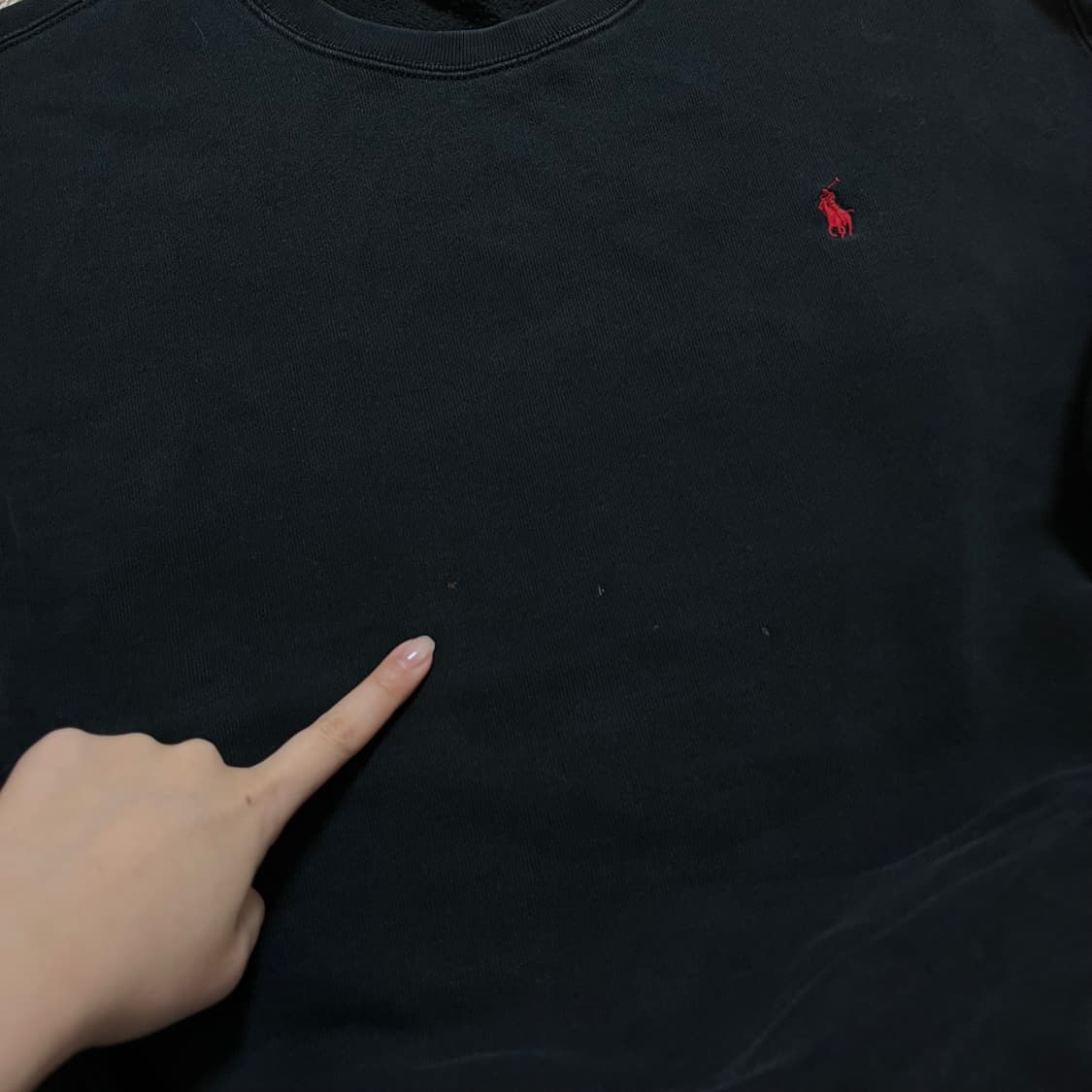 [정품] 폴로 네이비 / 레드포니 기모 맨투맨 [ L ] 상품이미지8