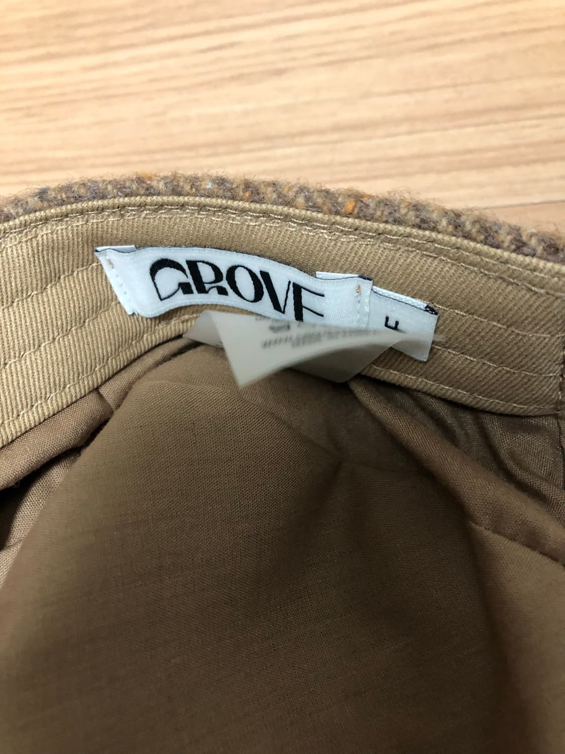 그로브 grove 바히 베렛 브라운 헌팅캡 상품이미지4