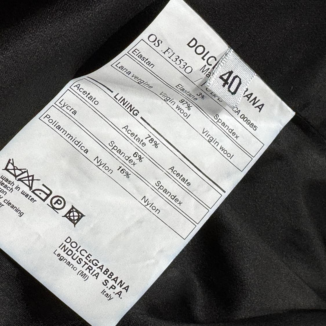 돌체앤가바나 싱글 울 블레이저 자켓 상품이미지5