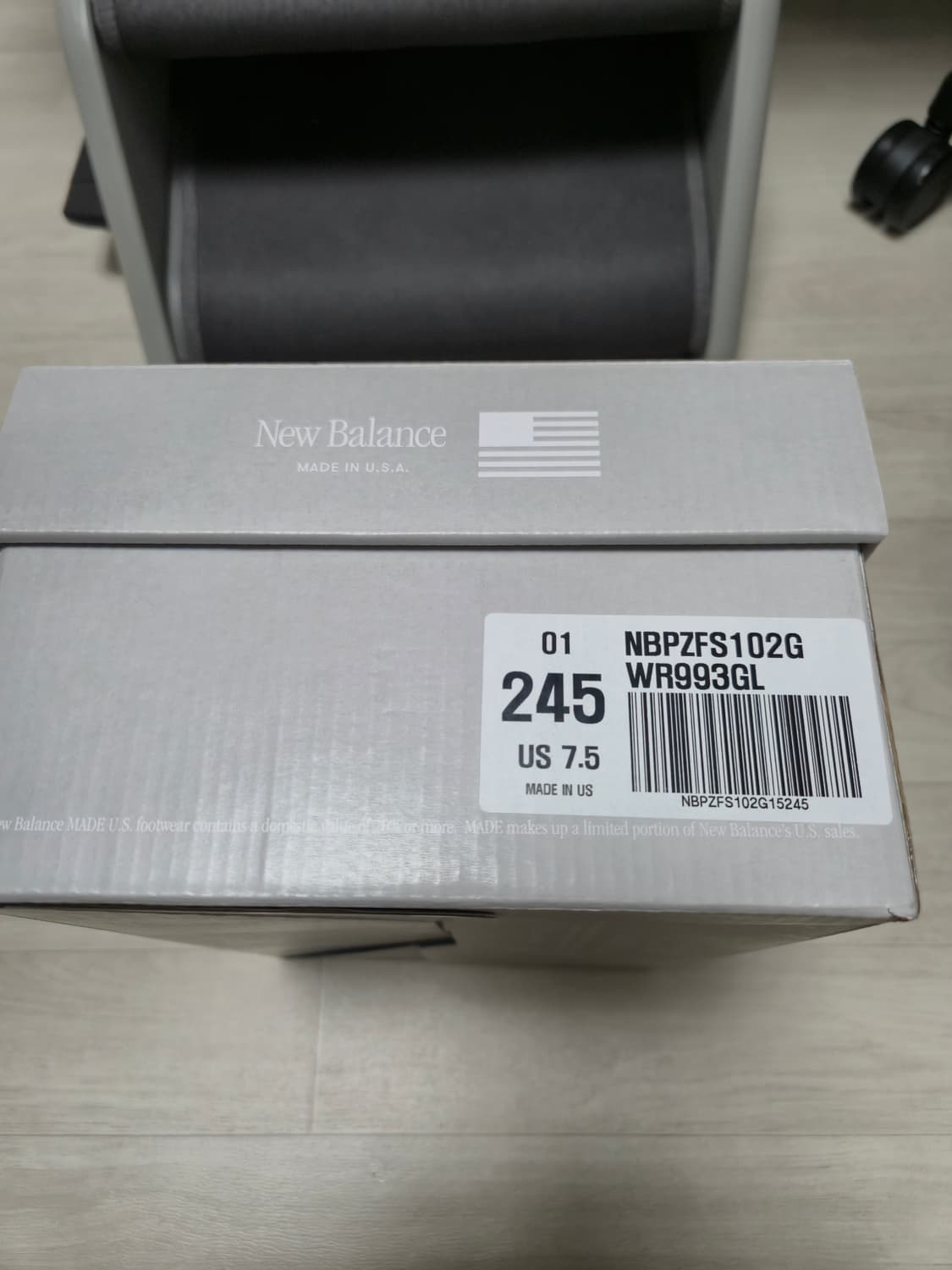 뉴발란스 993 우먼스 그레이 245mm 상품이미지7