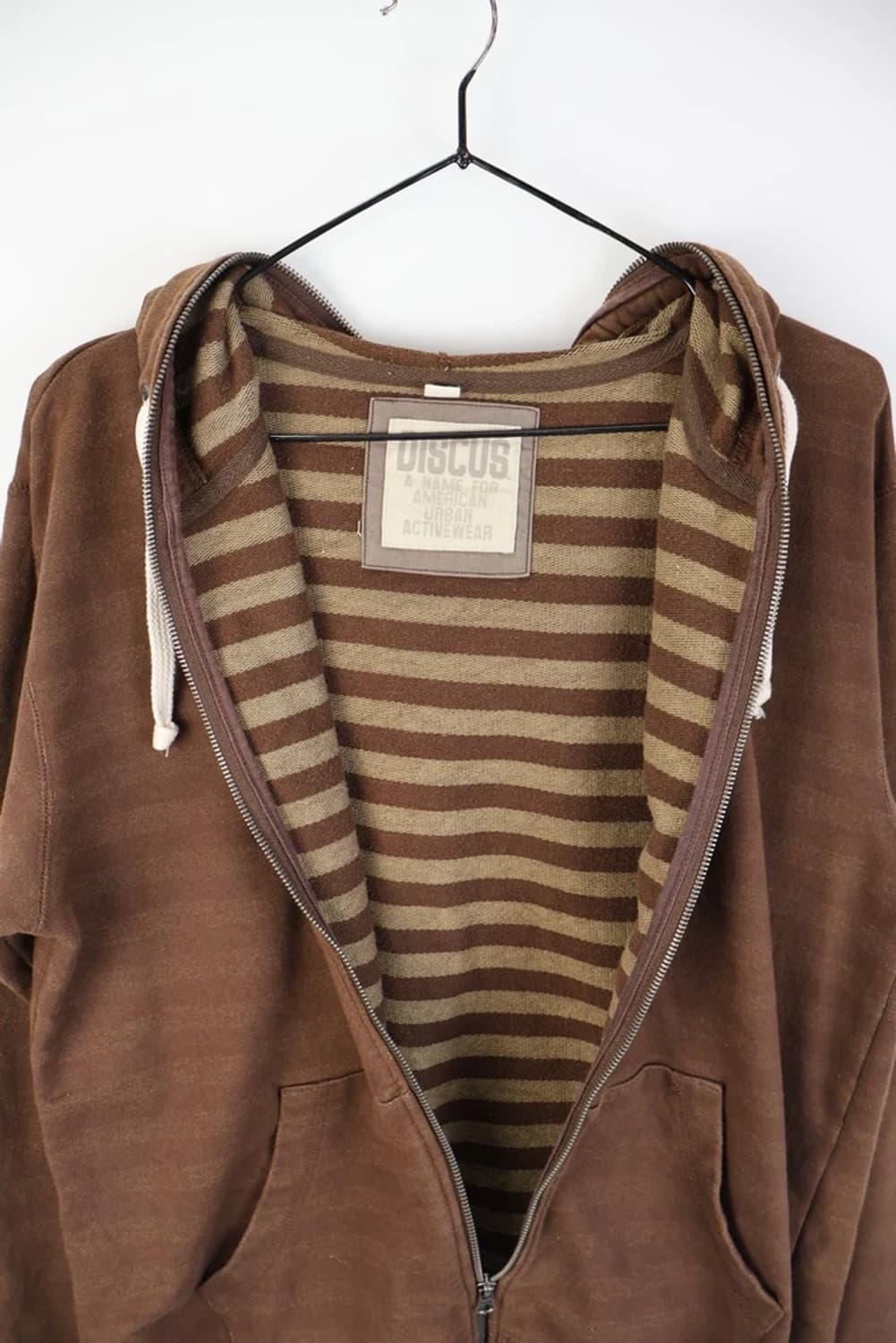 디스커스 브라운 후드 집업 상품이미지5