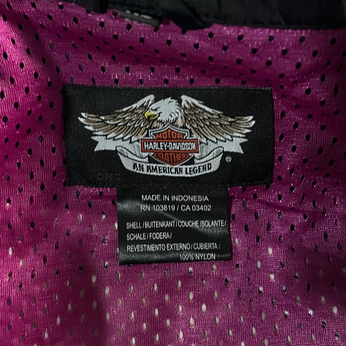  할리데이비슨 우먼스 캣 자수 레이싱 자켓  상품이미지6