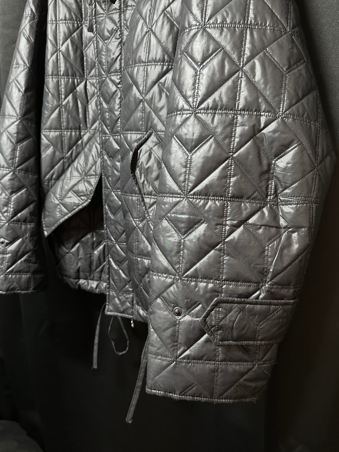 유스 퀼티드 M-51 블루종 차콜그레이 L 상품이미지2