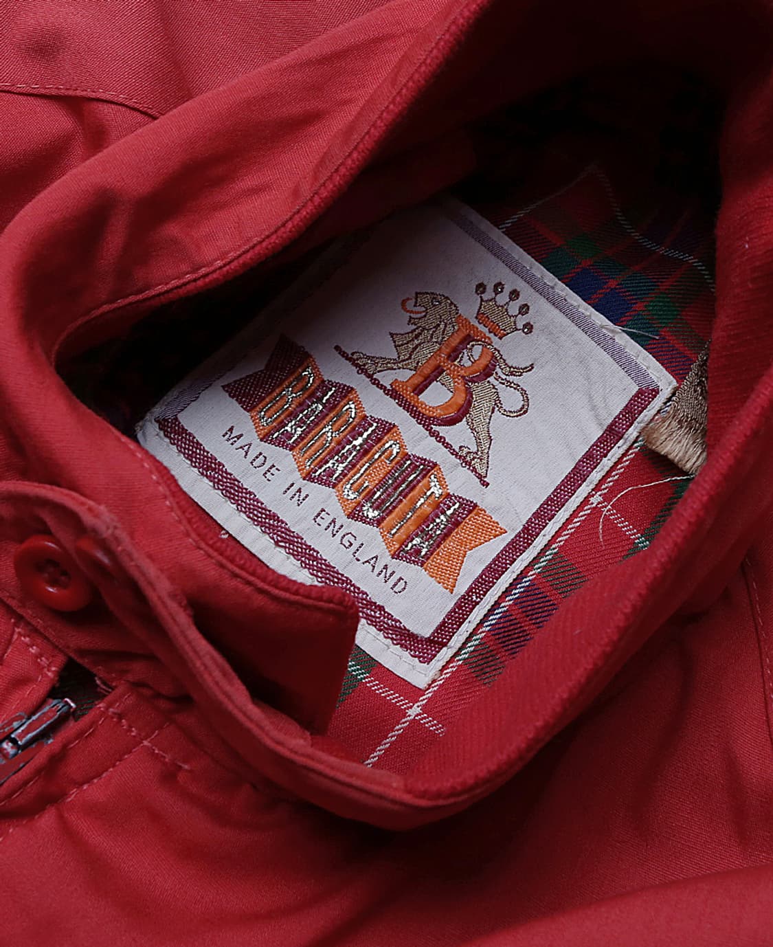 바라쿠타 [Baracuta] 빈티지 레드 코튼 "영국 메이드" G9 자켓 상품이미지5