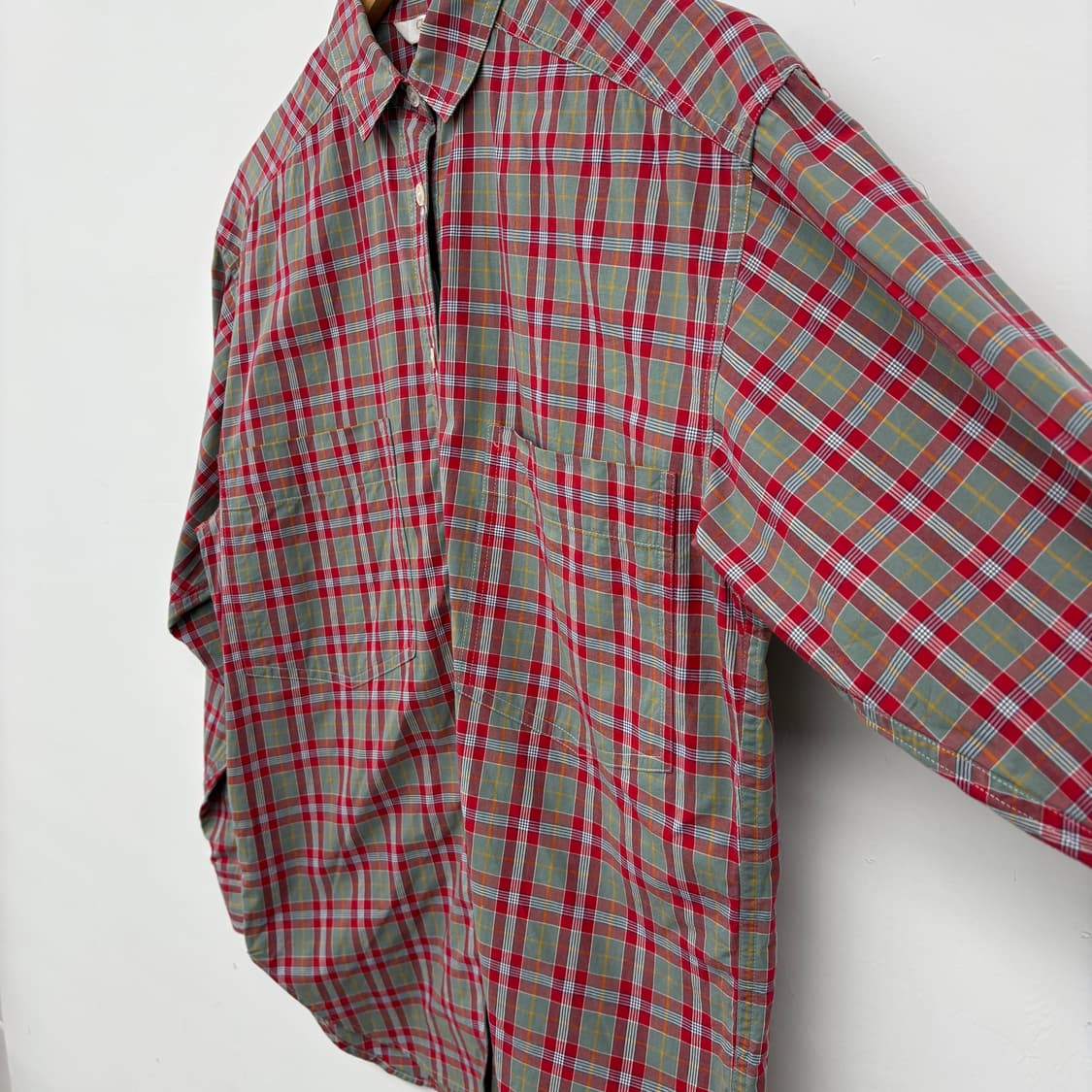 크리스찬 디올 체크 남방 셔츠 M 상품이미지3