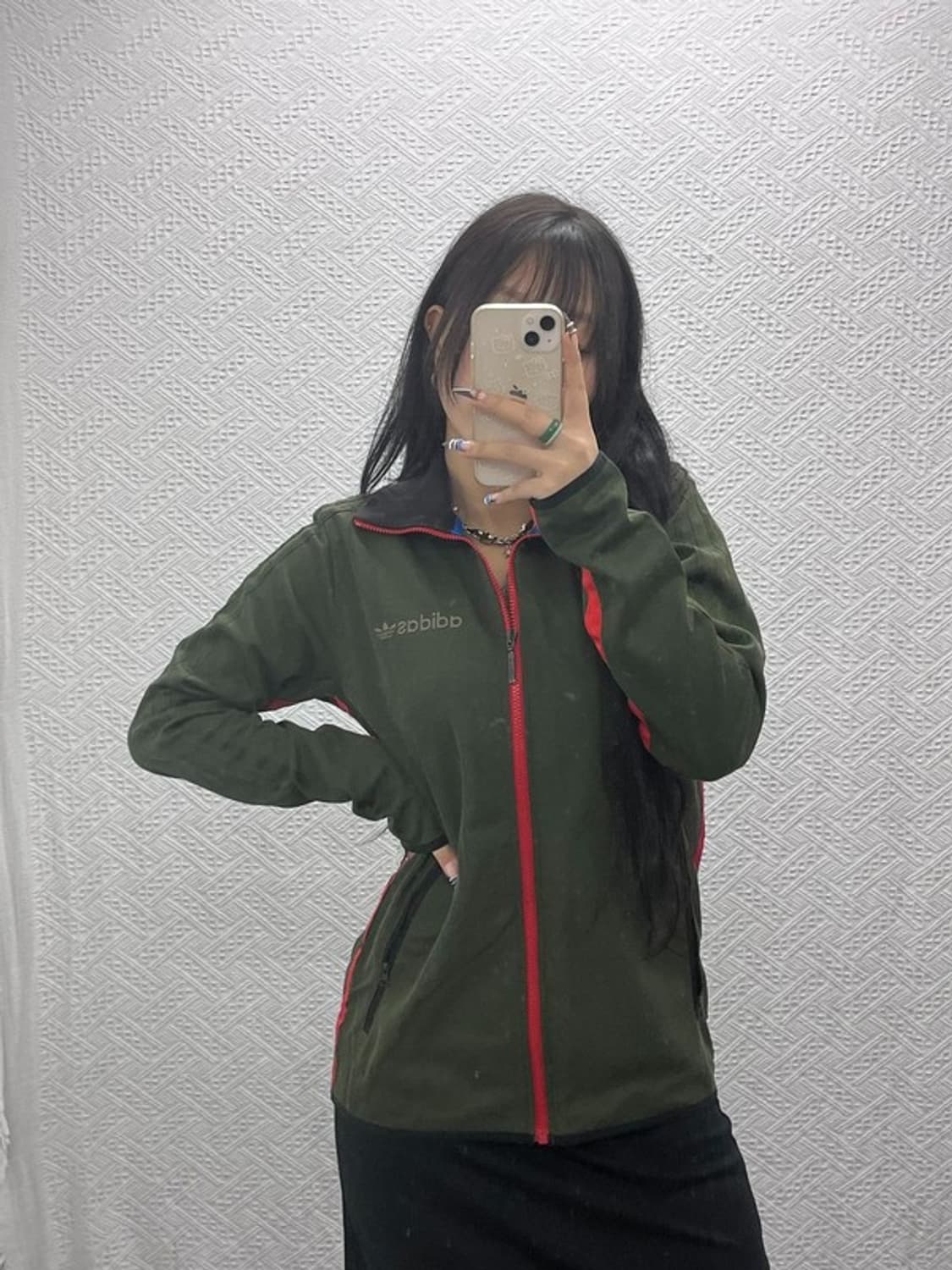 아디다스 올드스쿨 레트로 90's 말차카키 집업 100 C07660 상품이미지2