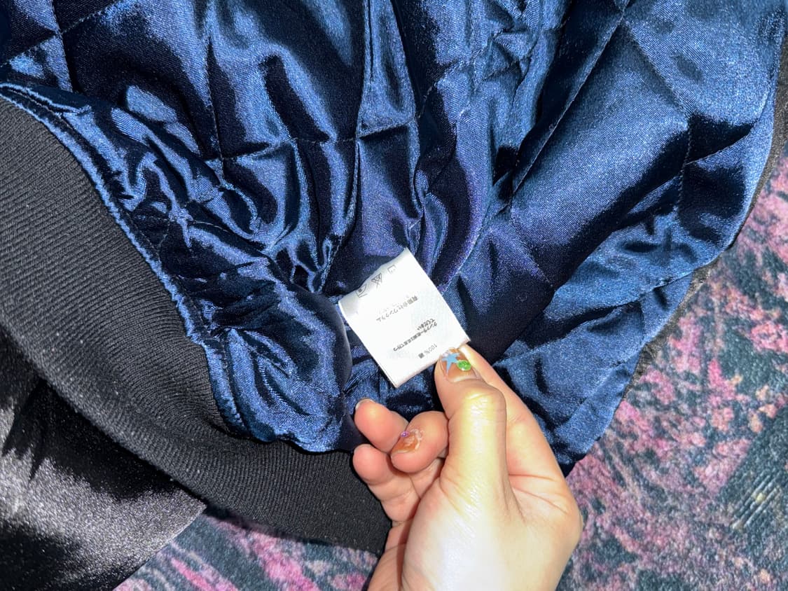 펑키 해골 자수 붐버자켓 상품이미지6